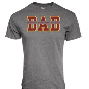 USC Trojans Men's Gray Univ of So Cal Dad T-Shirt L NWOT